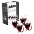 Bartender 75ml | Hand Blown Glass Port Sippers | Bulb-Shape Glassware Clear 4pc | Borosilicate glass