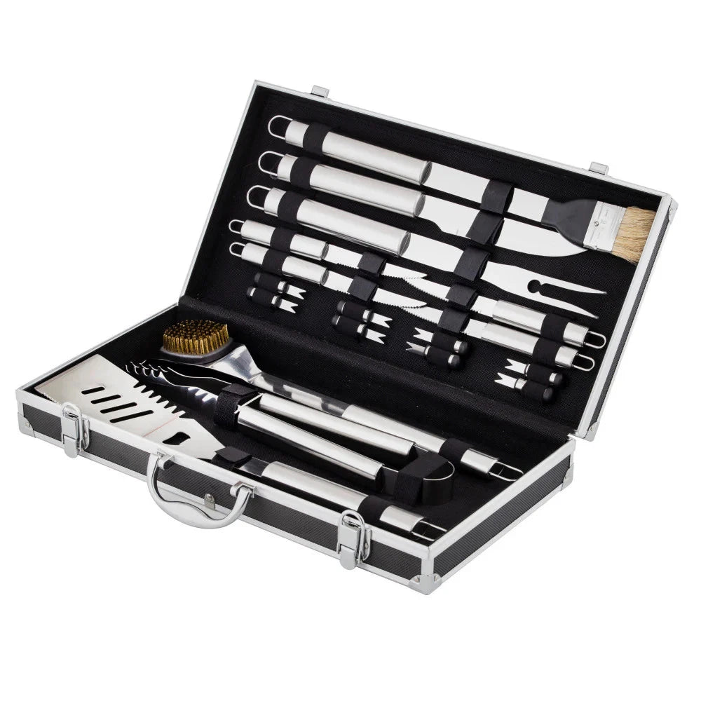 Maverick BBQ Tool Set 18 Piece | Stainless Steel BBQ Tools | Grilling Gear