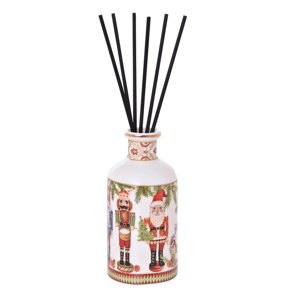 Gibson Gifts Nutcracker Christmas Cinnamon Scented Home Diffuser w/ Reeds