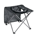 OZtrail Portable Camping Outdoor Folding Toilet Chair 48x48cm Camp Gear Black