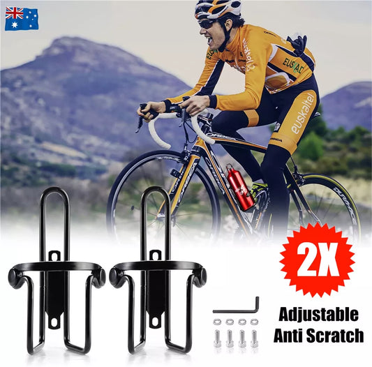 Bicycle Bottle Holder | Aluminum Drink Rack | Mountain Bike and Road Cycling | Water Bottle Cage |