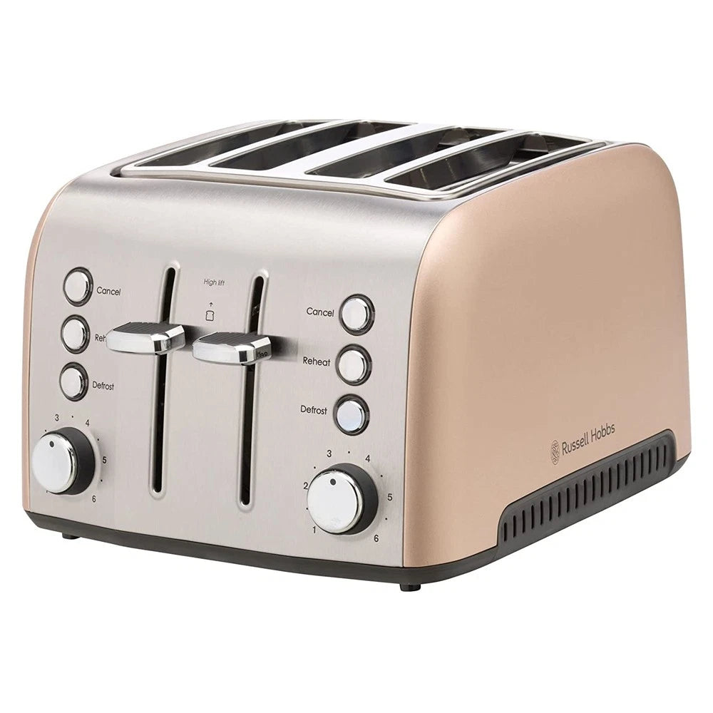 Russell Hobbs Brooklyn 4-Slice Bread Sandwich Toaster | 1950W Champagne
