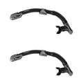 2PK Mirage Infinity Dry Top Snorkelling Snorkel Breathing Tube Black