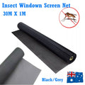 Insect Screen Mesh 100FT /30M | Fiberglass Insect Mesh Roll | Flywire Bug and Insect Screen | Net Mesh Black/ Grey