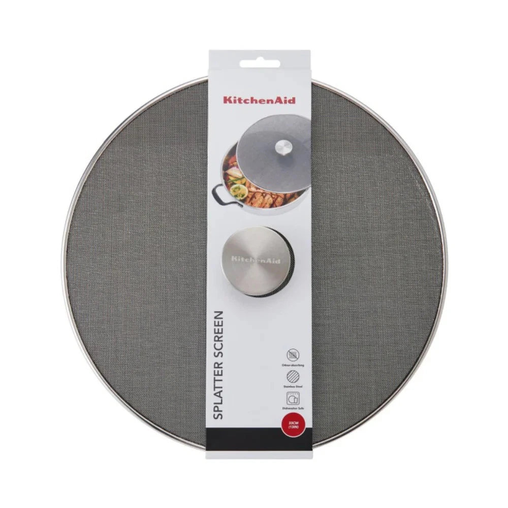 KitchenAid Odour Absorbing Splatter Guard 30cm  | Grease Splatter Protector| Heat‑Resistant  |