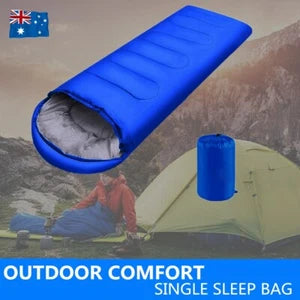 Outdoor Camping Sleeping Bag | -15°C Single Envelope | Tent Hiking Thermal Winter