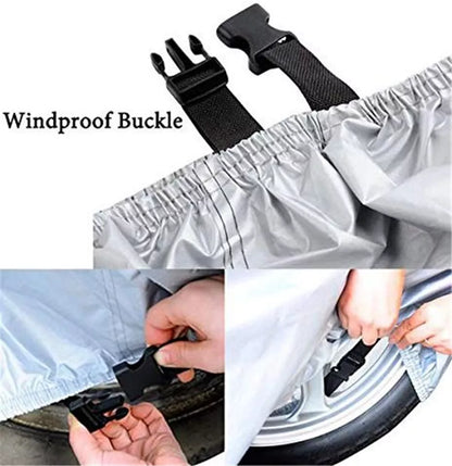 Motorcycle Cover Waterproof | Size L | Wind Shelter Heavy Duty | Dust Storage Protective AU