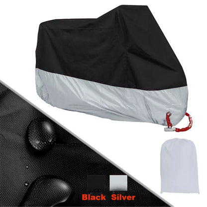 Motorcycle Cover Waterproof | Size XXL | Wind Shelter Heavy Duty | Dust Storage Protective AU (Copy)