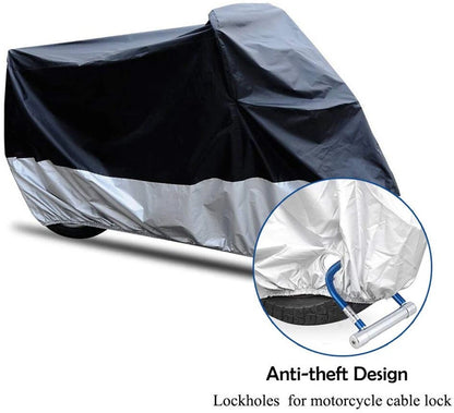 Motorcycle Cover Waterproof | Size XXL | Wind Shelter Heavy Duty | Dust Storage Protective AU (Copy)