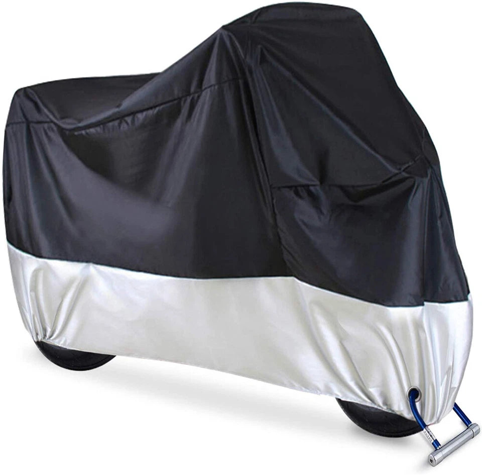 Motorcycle Cover Waterproof | Size XXL | Wind Shelter Heavy Duty | Dust Storage Protective AU (Copy)