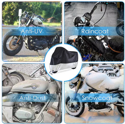 Motorcycle Cover Waterproof | Size XXL | Wind Shelter Heavy Duty | Dust Storage Protective AU (Copy)