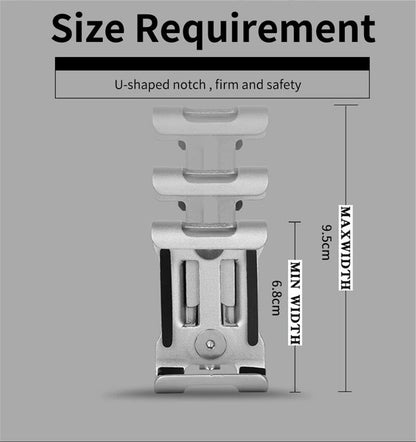 Aluminum Bicycle Handlebar Mobile Phone Holder | 360° Rotate Mount Universal | Non-slip pads