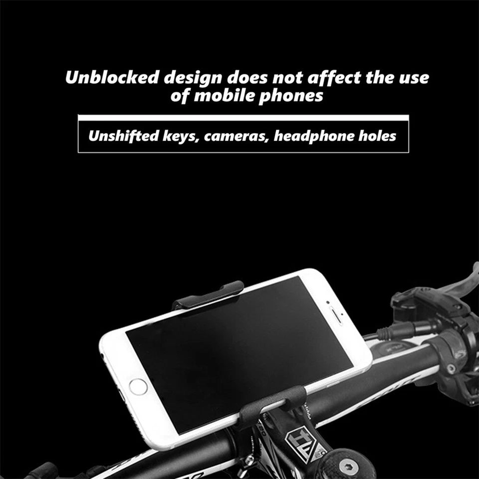 Aluminum Bicycle Handlebar Mobile Phone Holder | 360° Rotate Mount Universal | Non-slip pads