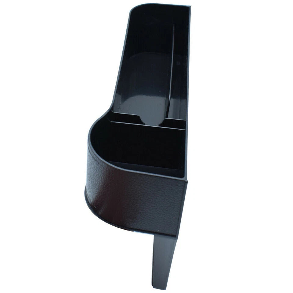Car Seat Storage Box & Console | 2PCS Side Pocket Coin Phone Organizer | Cup Holder