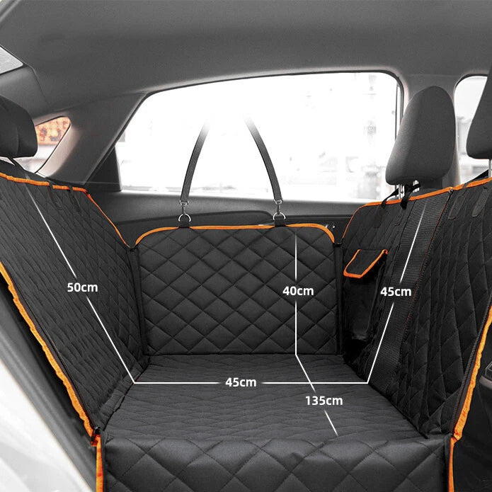 Premium Pet Car Cat Dog Back Seat Cover Hammock | NonSlip Protector Mat Waterproof