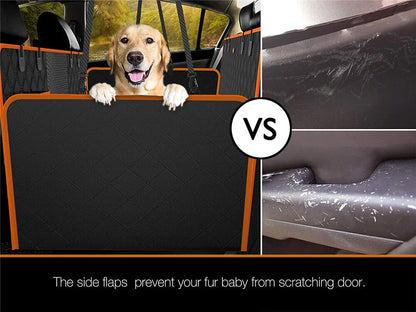 Premium Pet Car Cat Dog Back Seat Cover Hammock | NonSlip Protector Mat Waterproof