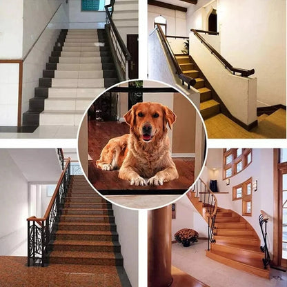 Dog Pet Gate Mesh | Safe Fence Barrier Guard | Stair Enclosure Baby Puppy Safety Net | 72x180 CM