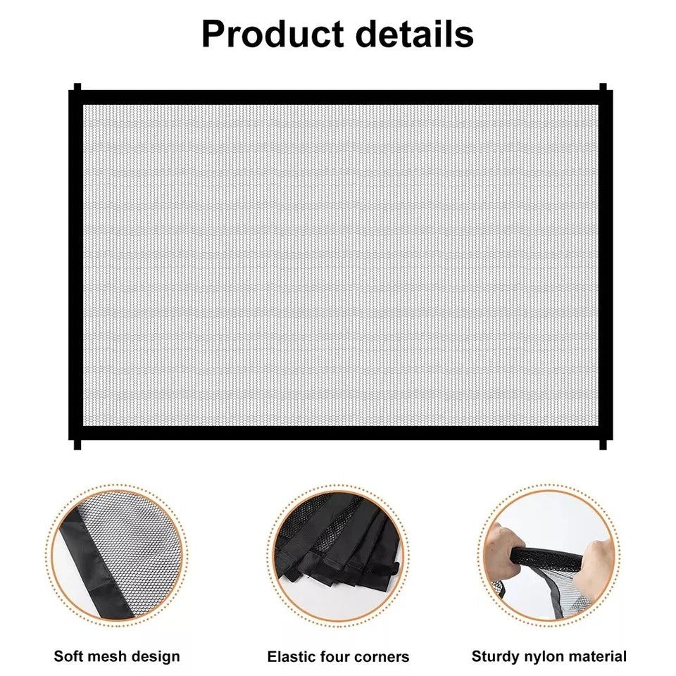 Dog Pet Gate Mesh | Safe Fence Barrier Guard | Stair Enclosure Baby Puppy Safety Net | 72x180 CM