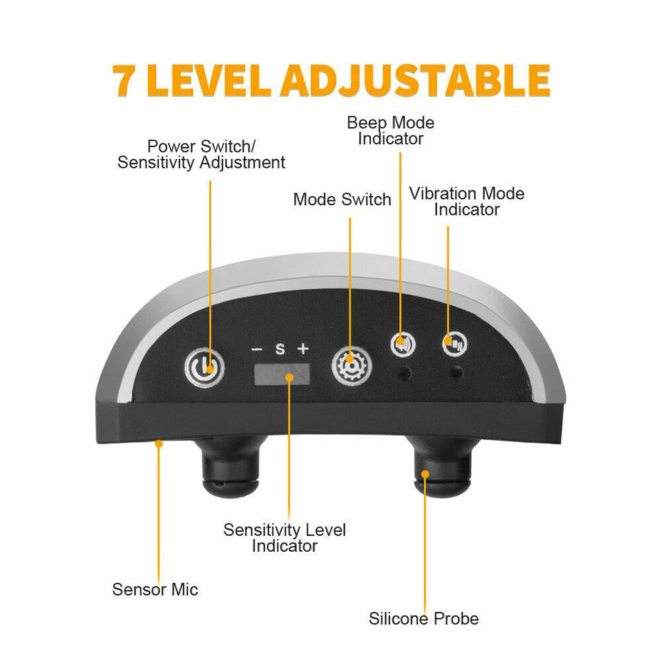 Humane Adjustable Anti Bark Collar | USB Recharge | Nylon Strap Safe | Pain Free Training | Non-Shock Waterproof | Intelligent Recognition | Safe and Pain Free