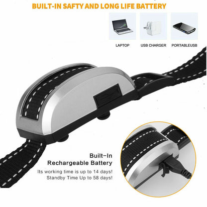 Humane Adjustable Anti Bark Collar | USB Recharge | Nylon Strap Safe | Pain Free Training | Non-Shock Waterproof | Intelligent Recognition | Safe and Pain Free