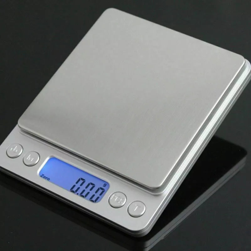 LCD Electronic Digital Metal Kitchen Scale | 0.1kg Accuracy Scales | Capacity 3kg | Super Slim