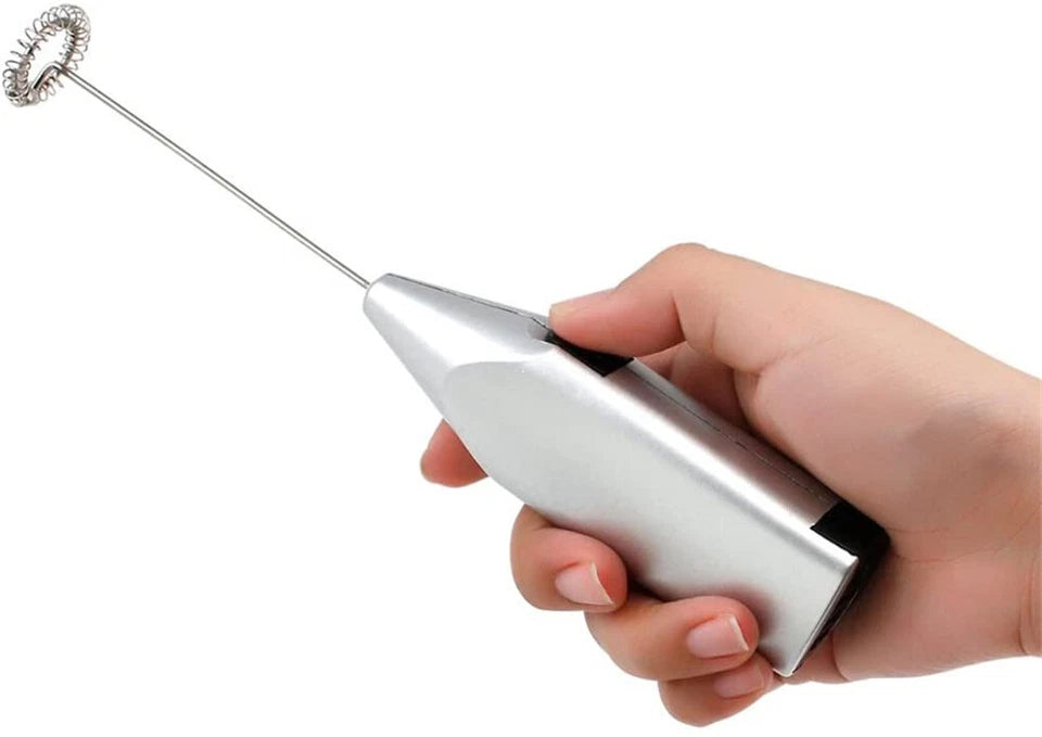 Black Electric Mini Frother | Foamer/Milk Frother/Egg Beater/Stirrer/Whisk/Mixer Tool | USB Rechargeable
