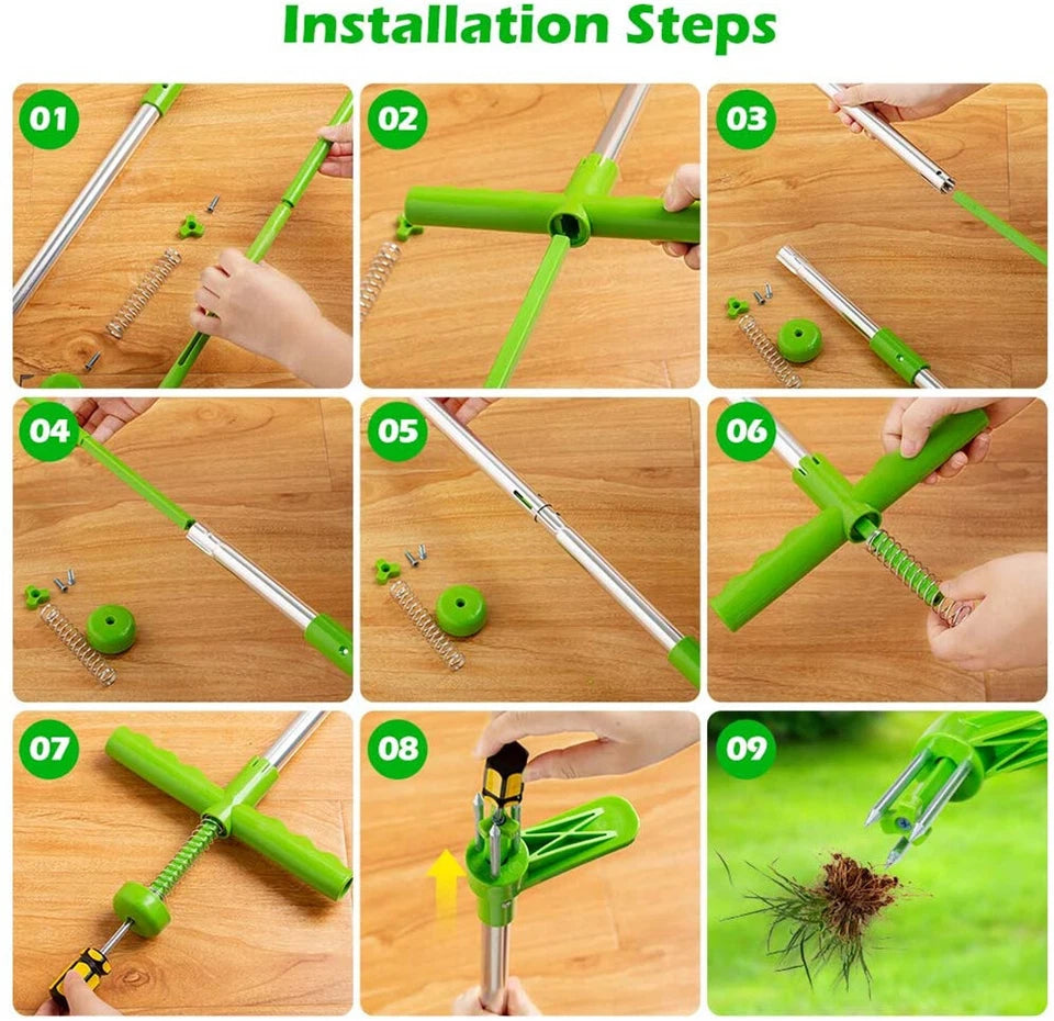 Weed Puller | Weeder Twister | Twist Pull Garden Lawn Root Killer | Remover Tool