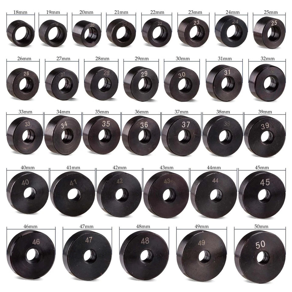 52PCs Custom Bushing Bearing Seal Driver Push Press Disc Tool Set kit 18mm-74mm