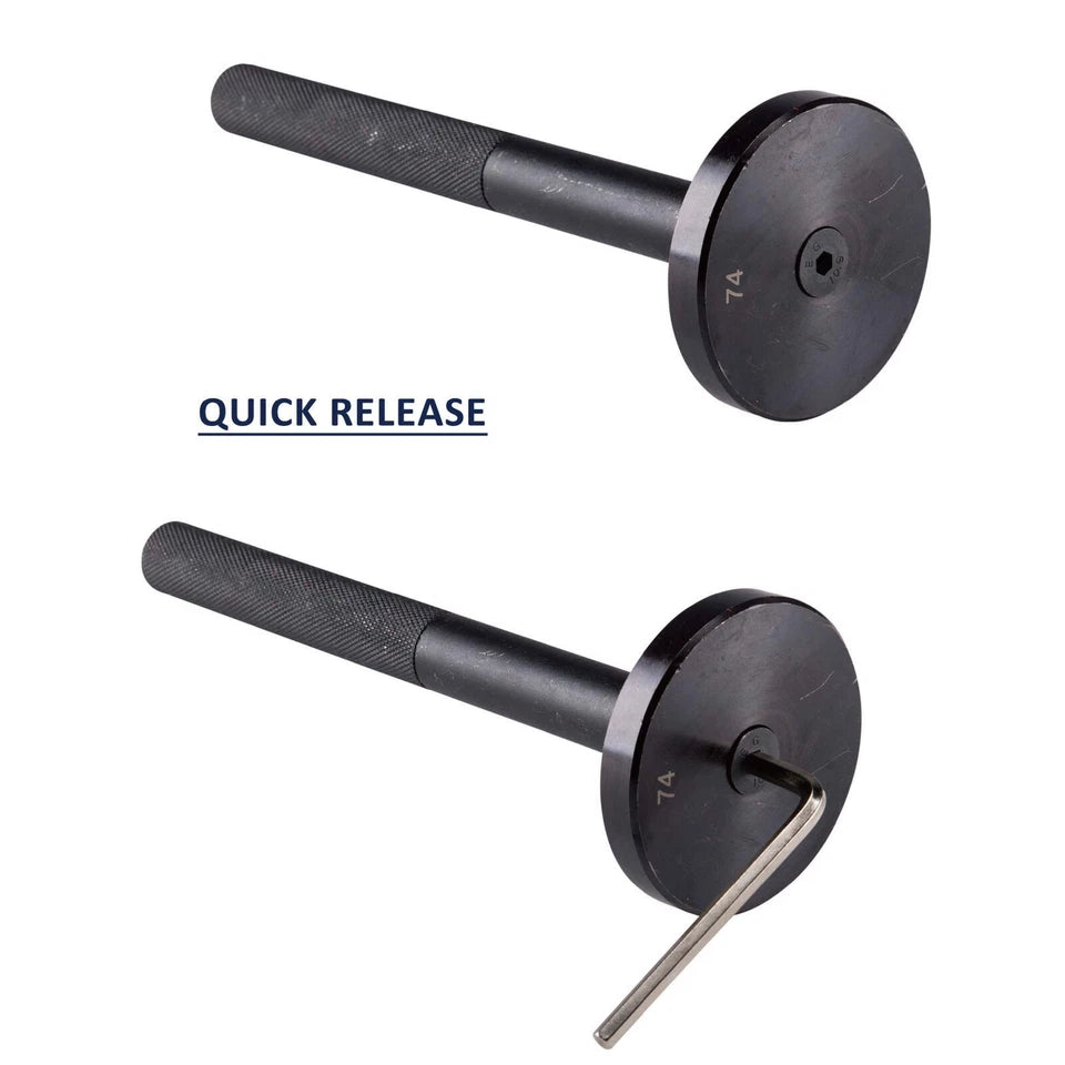 52PCs Custom Bushing Bearing Seal Driver Push Press Disc Tool Set kit 18mm-74mm