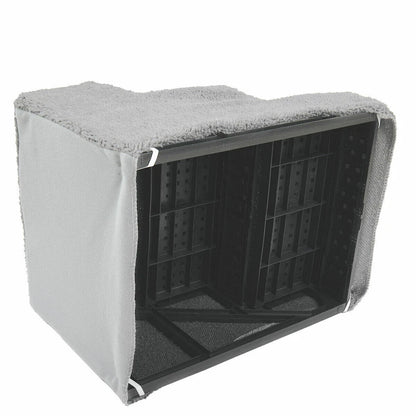 Pet Stairs 3 Steps Easy Assemble | Portable Cat Dog Ladder w/ Cover | Step Ramp Climb For Pup Play