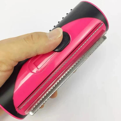 3in1 Deshedding Tool | Dog Cat Horse Pet Grooming Brush Comb | Hair Removal Bristle