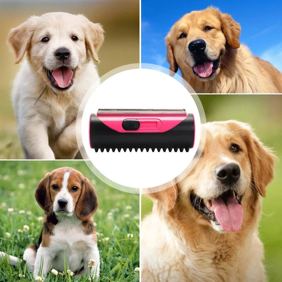 3in1 Deshedding Tool | Dog Cat Horse Pet Grooming Brush Comb | Hair Removal Bristle