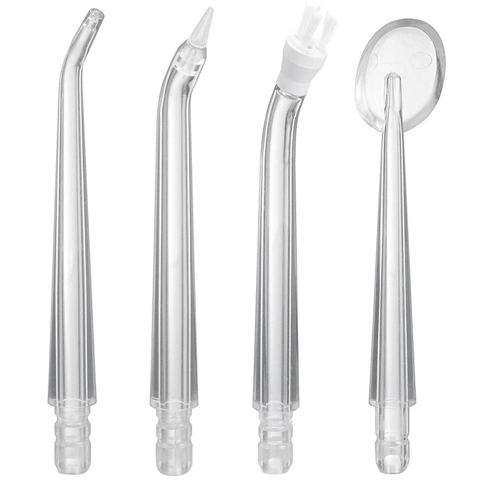 Cordless Water Flosser | Dental Oral Irrigator Floss Pick Teeth Cleaner | Four Cleaning Heads | Pink Only