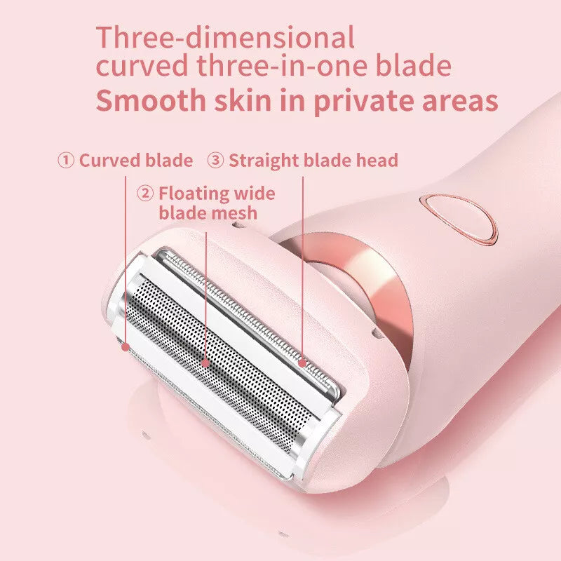 Women Pro Silk Glide Epilator - Pink | Electric Shaver Razors Trimmer | Bikini Hair Remover