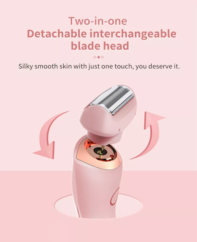 Women Pro Silk Glide Epilator - Pink | Electric Shaver Razors Trimmer | Bikini Hair Remover