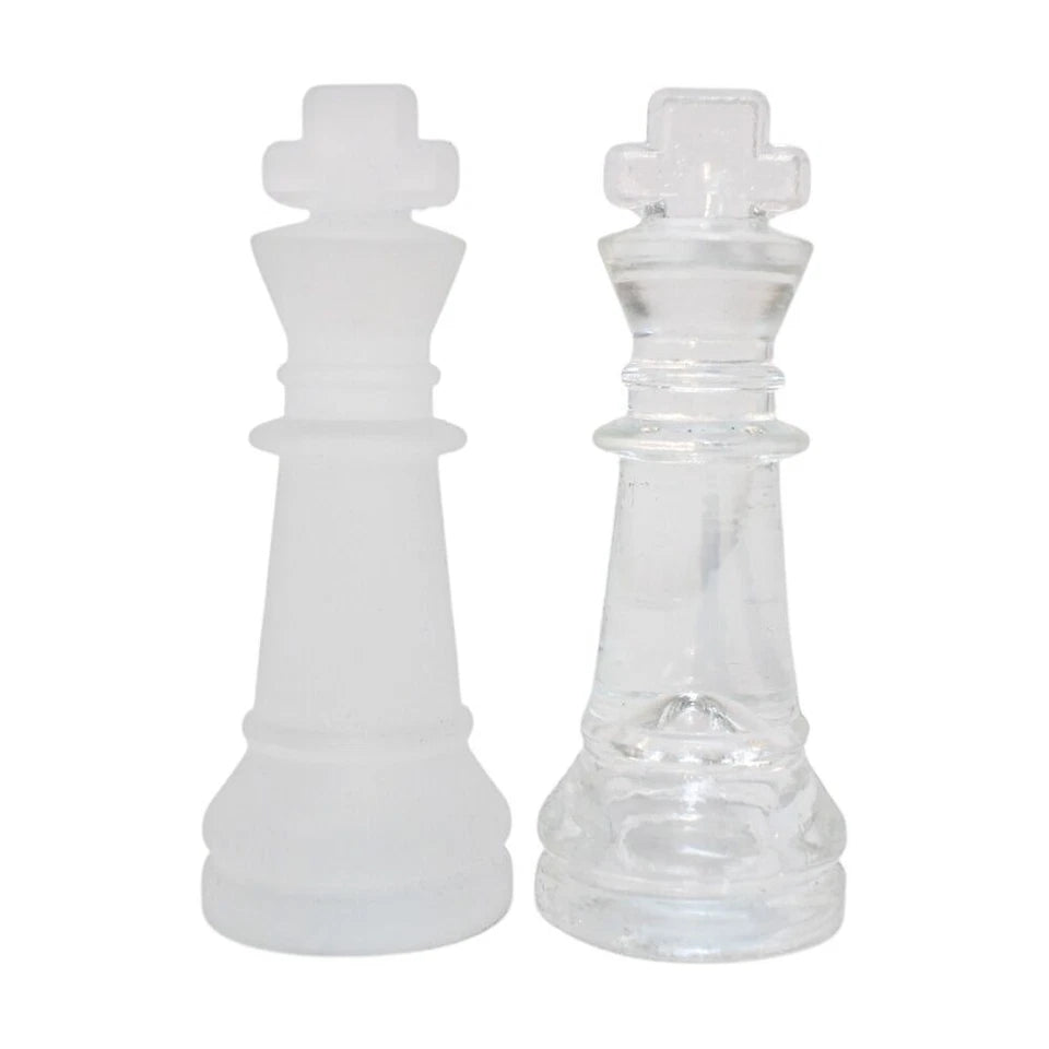 Karson Crystal Chess Game Set 32pc | Glass Board | Suitable for 6y+ | Stylish Centerpiece