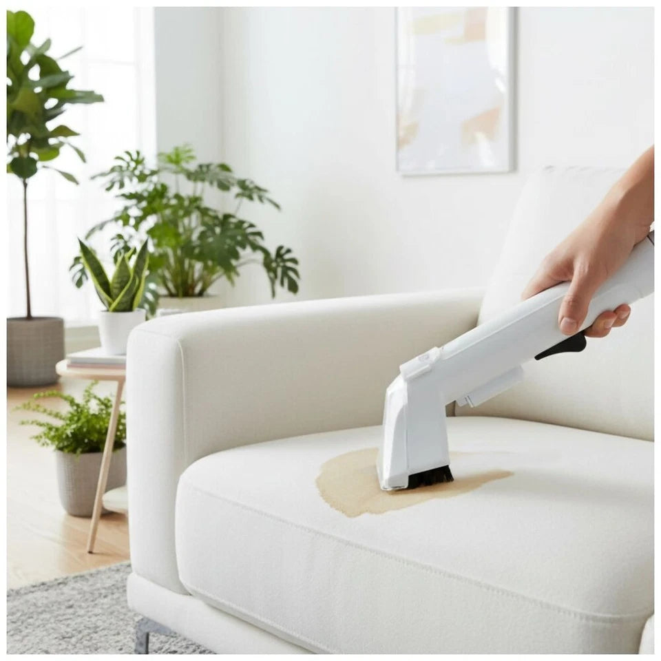 I-Vac SpotMate Spot Cleaner| Self-Clean Nozzle & Upholstery Tool White | Powerful Performance Vacuum