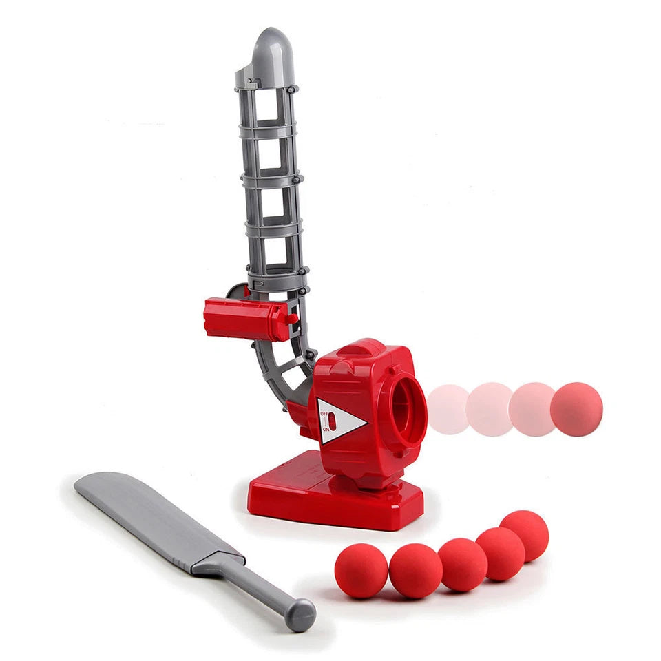 Cricket Soft Ball Bowler/Shooter/Thrower Machine | Incl Bat | Sports Trainer | Practice Perfect Swings | Fun Exercise