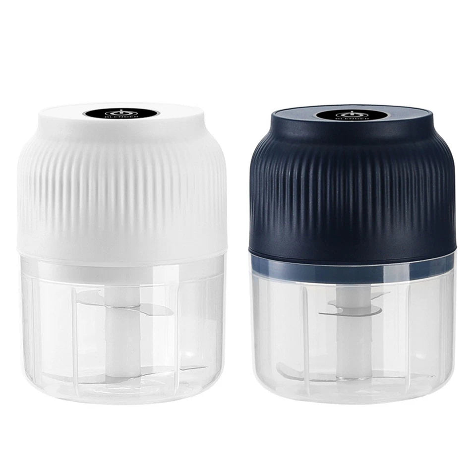 Electric Garlic Chopper | Crusher Food Vegetable Mincer Grinder Blender | HIGH POWER | Blue