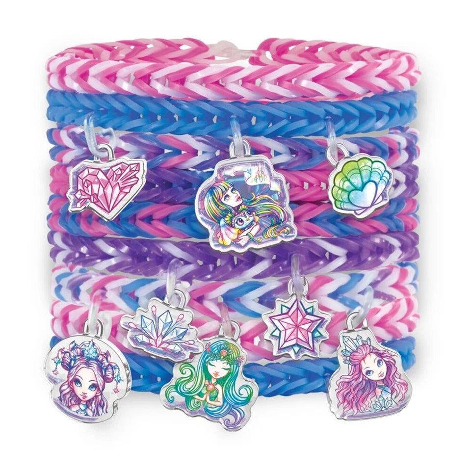 2PK Nebulous Stars Rainbow Loom NS Auto Charm Set 300 Elastics 9 Cute