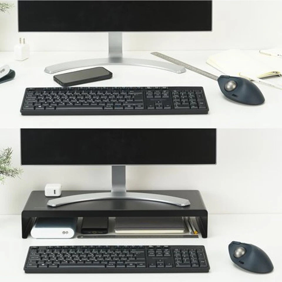 Kensington Extra Wide Durable Steel Computer Monitor | Desk Support Stand | Anti-Slip Silicone | Solid Steel Construction