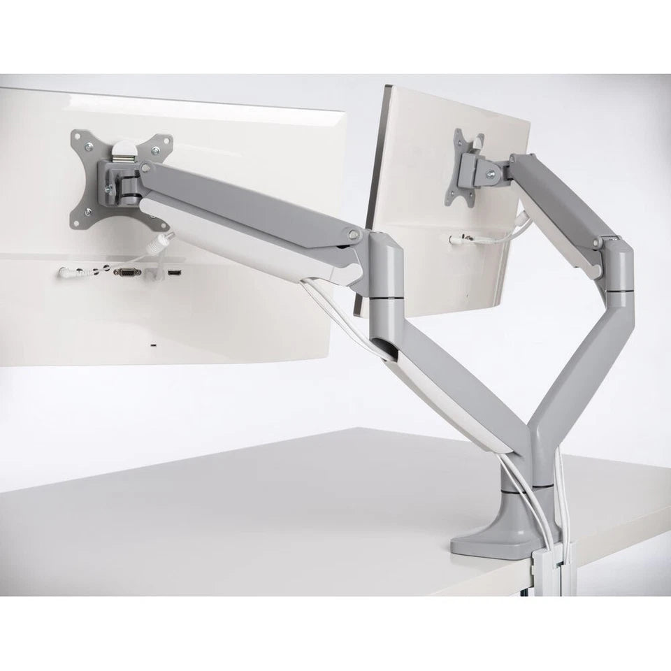 Kensington SmartFit One Touch Adjust | Dual Arm Mount For 13"-32" Monitor Grey |