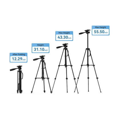 EMEET Adjustable Floor Camera/Smartphone Compatbile Tripod 30-140cm