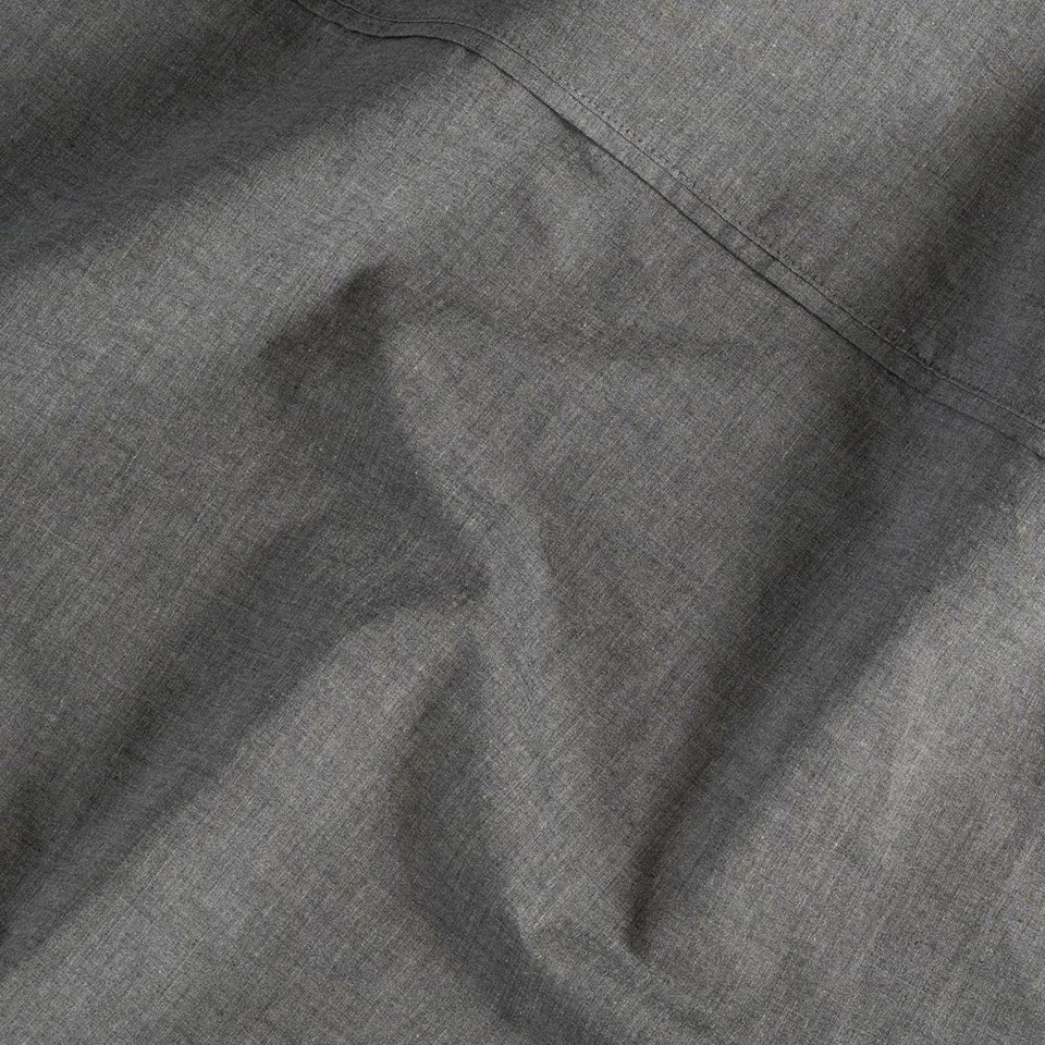 Canningvale King Single Vintage Softwash Cotton Soft Sheet Set Charcoal Melange