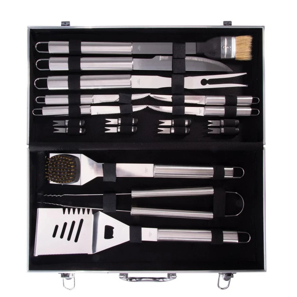 Maverick BBQ Tool Set 18 Piece | Stainless Steel BBQ Tools | Grilling Gear