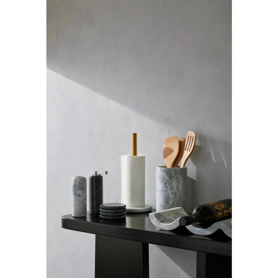 Davis & Waddell Nuvolo Marble Set of 2 Salt & Pepper Mill | Dispenser | Dining Table