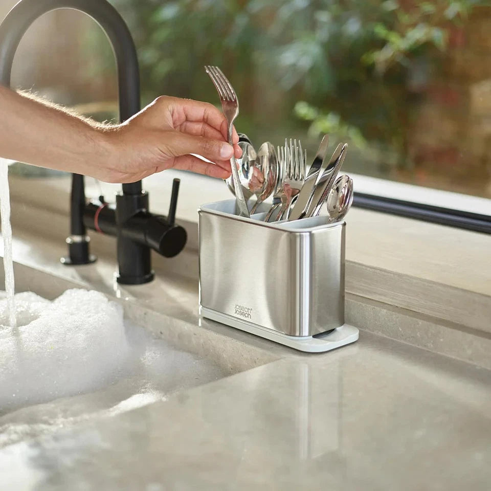 Joseph Joseph Surface Stainless Steel Cutlery Drainer Stone | Washing Goals | Draining Section
