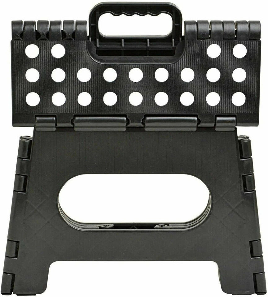 Folding Step Stool 22cm | Portable Plastic Chair | Store Flat | Outdoor Camping Seat