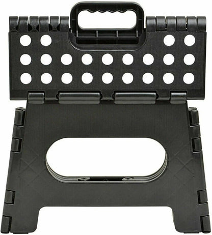 Folding Step Stool 22cm | Portable Plastic Chair | Store Flat | Outdoor Camping Seat