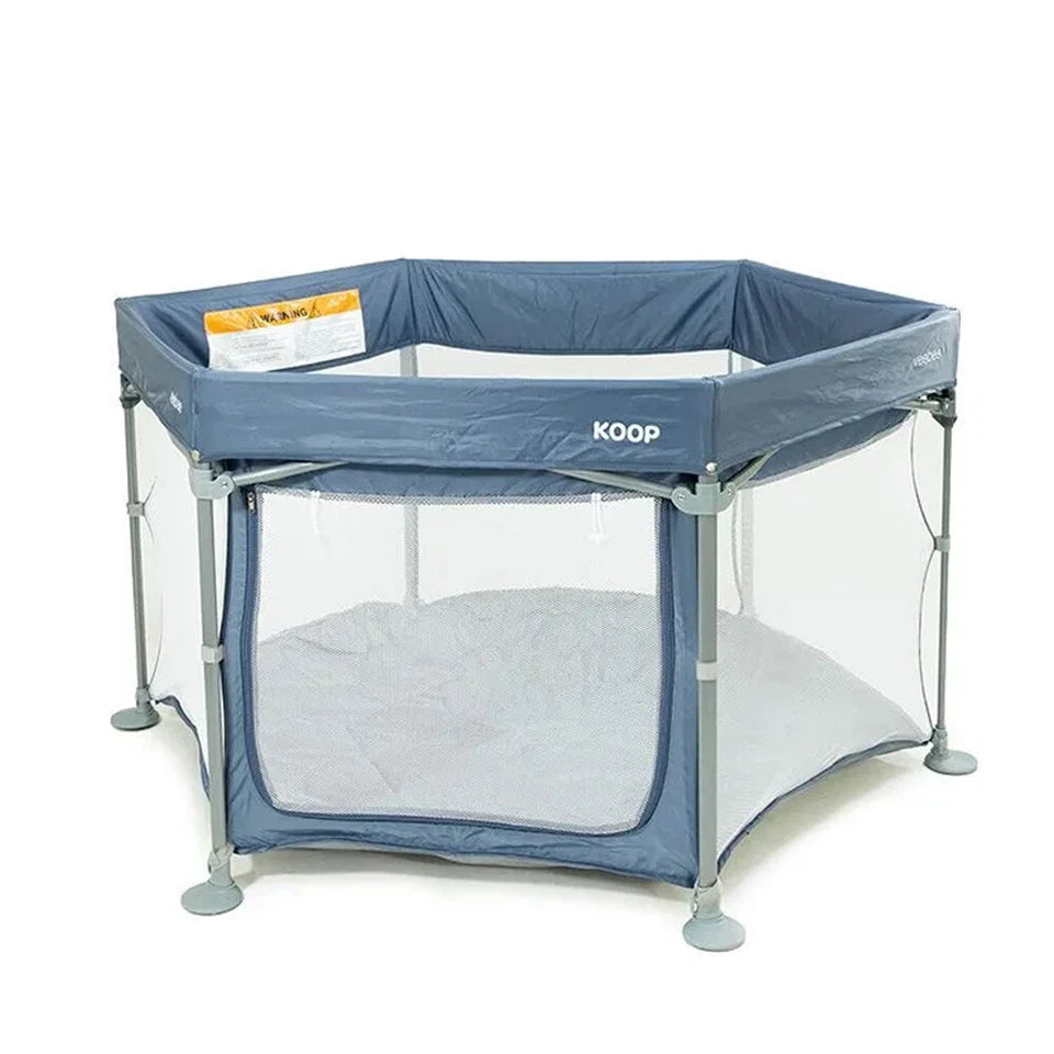 Vee Bee Koop Kids/Childrens Indoor/Outdoor Play Yard/ w/ Carry Bag And Canopy